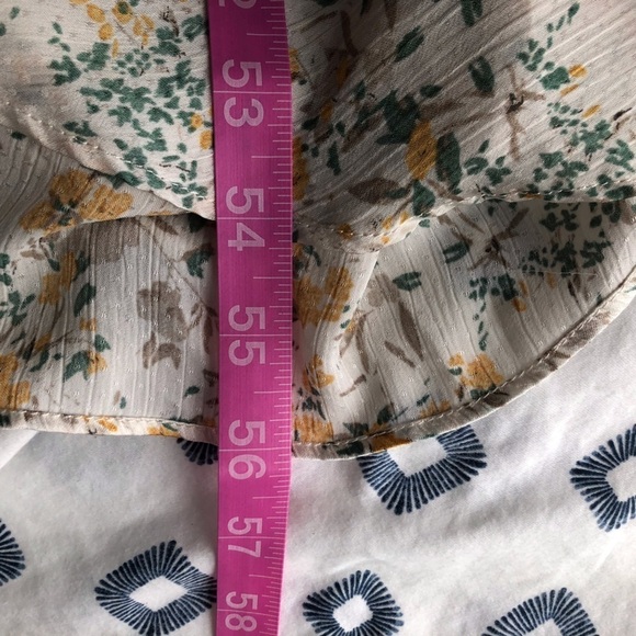 Bishop & young yellow floral tiered maxi dress in size L - Picture 11 of 11